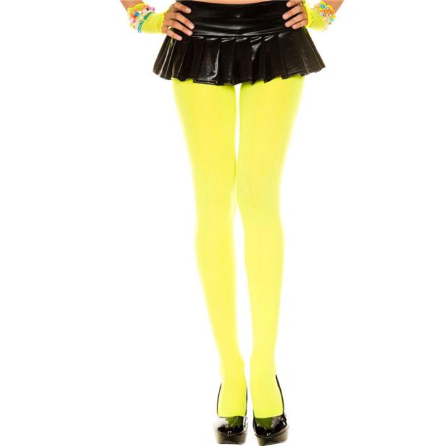 Music Legs Music Legs Collants Opaques Jaune Néon, 1 Unité