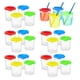 thumbnail image 2 of Paquete de 24 Vasos de Pintura con Tapas: Vaso de Agua para Pintura Antiderrames, Vasos de Pintura Reutilizables A Prueba de Derrames para Pintar (4 Colores), 2 of 5