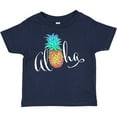 thumbnail image 3 of Inktastic Aloha- in cursive with pineapple rainbow colors Boys or Girls Toddler T-Shirt, 3 of 5