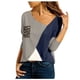 thumbnail image 1 of Blusa informal de manga larga con cuello redondo y estampado de leopardo para mujer Pompotops gfhjh2718, 1 of 5