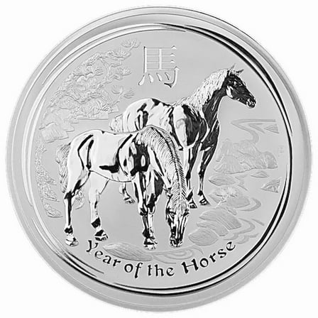 2014 1/2 oz Silver Australian Year of the Horse Coin - In Capsule