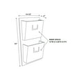 thumbnail image 5 of Linon Industrial Metal Two Slot Mailbox, Gray, Assembled, 5 of 5