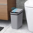 thumbnail image 1 of Smart Touchless Bathroom Trash Can - Anborry 2.2 Gallon Automatic Motion Sensor Rubbish Can with Lid Electric Waterproof Narrow Small Garbage Bin for Kitchen, Office, Toilet, Bedroom (Grey), 1 of 7