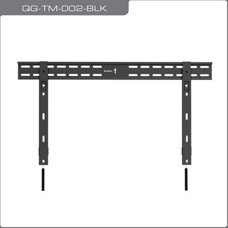 UPC: 0853770005016 | QualGear QG-TM-002-BLK Universal Ultra-Slim Low-Profile Fixed Wall Mount for 37 -70  LED Flat Panel TVs