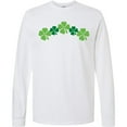 thumbnail image 3 of Inktastic Shamrock Four Leaf Clover St Patricks Long Sleeve T-Shirt, 3 of 5