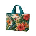 thumbnail image 2 of Quilted Handbag Organizer Large Canvas Tote Bag with Handles,C, 2 of 6
