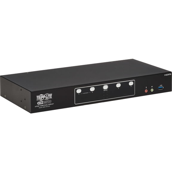 Tripp Lite HDMI 4-Port Dual-Switch Desktop 4K60Hz USB 3.2 KVM Switch B006HD2UA4
