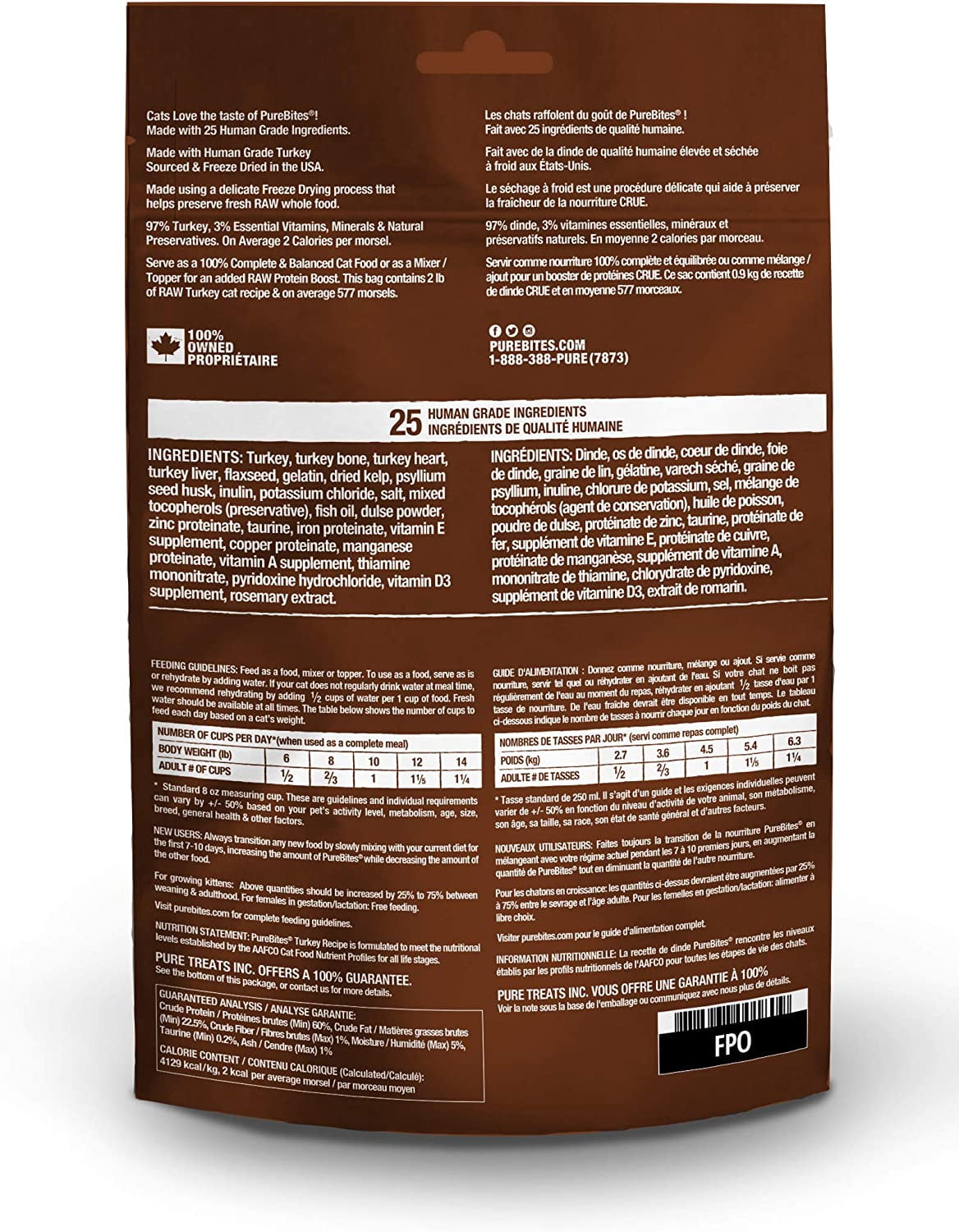 Pure Treats 789184 9.2 oz Turkey Recipe Cat Food Topper
