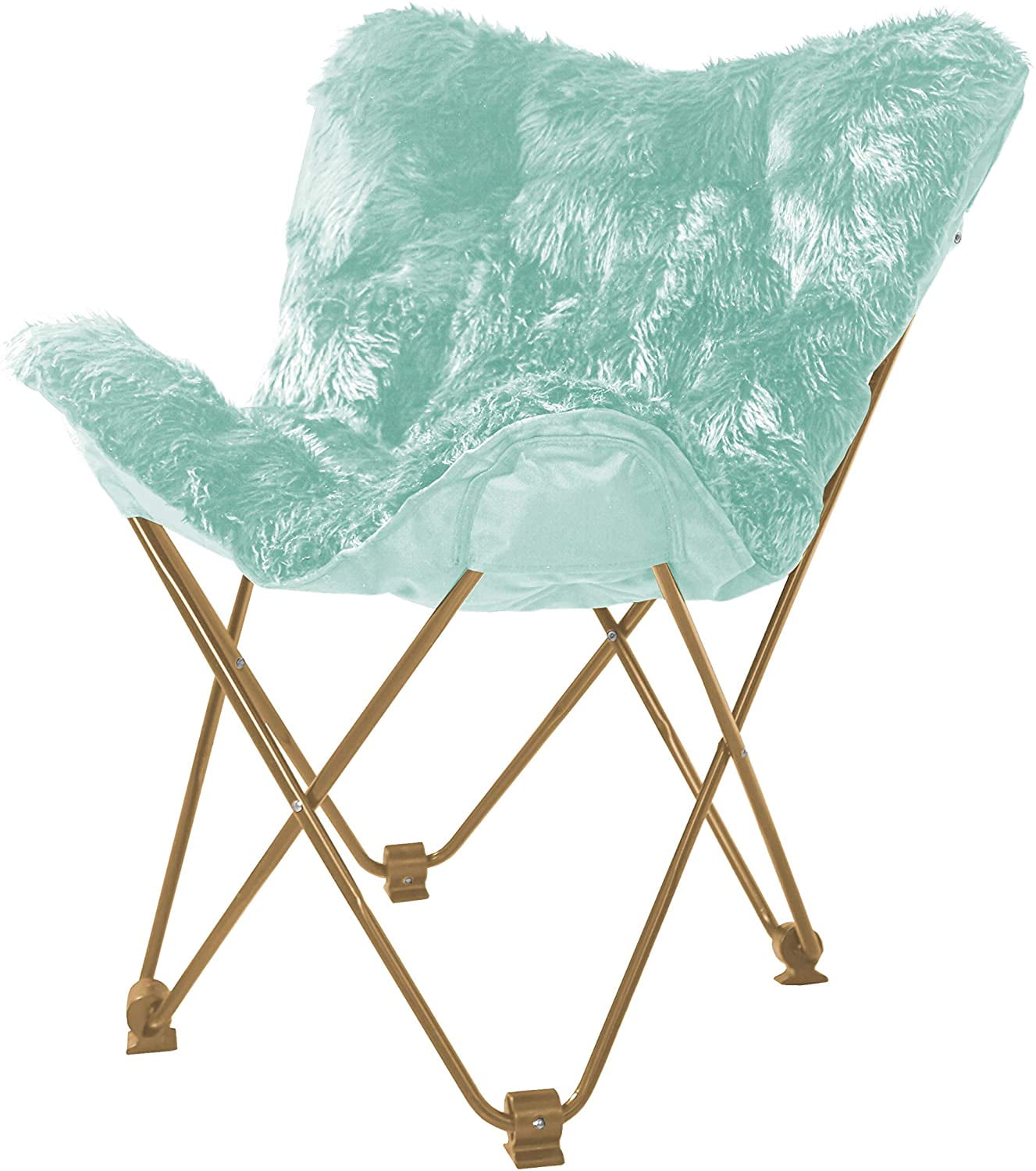 Photo 1 of **FOR PARTS**SEE NOTES**Urban Shop Mongolian Butterfly Chair, BLACK
