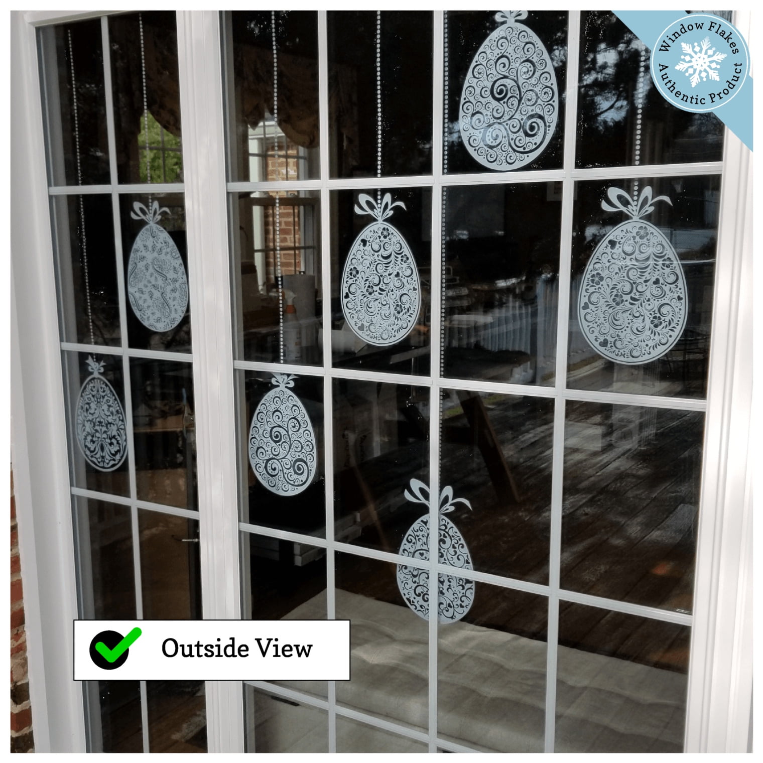 Hanging Easter Egg Window Clings