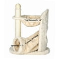 thumbnail image 5 of TRIXIE Baza Gandia Plush 26.8" Cat Tree with Sisal Scratching Post-Hammock & Tunnel, Cream, 5 of 10