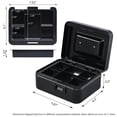 thumbnail image 3 of Caja de dinero KYODOLED Medium con cerradura de combinación negra, 3 of 9
