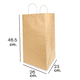 thumbnail image 3 of Bolsa de papel kraft (180 piezas) Caltom Delivery grande con asa, 3 of 4