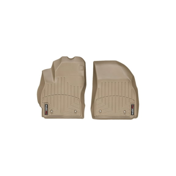 WeatherTech Custom Fit FloorLiners compatible with 2012-2015 Mazda MAZDA5 - 1st Row (Driver & Passenger), Tan