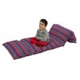 thumbnail image 1 of East Floor Pillow Lounger Cover, Geometric Abstract Pattern on Horizontal Colorful Stripes Doodle Style Retro, Nap Mat Printed Fabric Case for 5 Pillows, 88" x 27", Multicolor, by Ambesonne, 1 of 5
