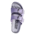 thumbnail image 4 of Justice Little and Big Girls Footbed Sandals, 4 of 6