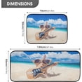 thumbnail image 2 of SKYSONIC Starfish Guitar Player Kitchen Mats and Rugs Tropical Sand Beach Floor Runner Area Rug Washable Carpet Perfect for Living Room Bedroom Entryway,19.7"x27.6"+19.7"x47.2", 2 of 7