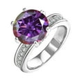 thumbnail image 3 of 5ct Moissanite Wedding Bands for Women Round Cut D Color VVS1 925 Sterling Silver Diamond Rings Moissanite Engagement Rings with Certificate, 3 of 9