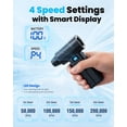 thumbnail image 5 of Compressed Air Duster, Cordless Air Duster with 200000RPM Brushless Motor, Electric Air Duster with 4-Speed Settings for Computer, Keyboard, Car, Home, Pet Hair Cleaning, 5 of 8