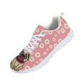 thumbnail image 5 of Psesaysky Daisy Pink Sneakers for Women Big Girls Durable Running Shoes Sports Shoes Dog Pattern Printed Shoes Nice Gift for Wife Daughters, 5 of 7