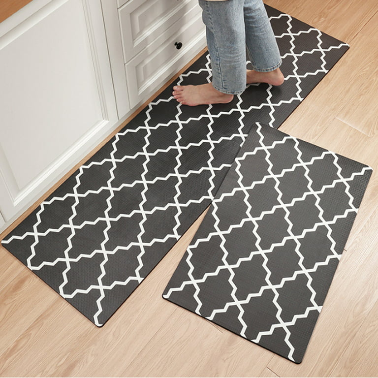 Anti-Fatigue Kitchen Mat Thicken PVC Leather Comfort Floor Mat Non-Slip  Soft Doormat Waterproof oil
