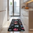 thumbnail image 4 of Black Dog Paw Footprint Kitchen Rug Mat,Kitchen Runner Rugs Non Skid Washable,Decorative Kitchen Floor Mats for Kitchen,Sink,Laundry,17"x47.2", 4 of 7