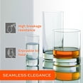 thumbnail image 3 of WLTER Whisky Glasses New York Bar 6-Piece Set 6 1/2 oz – Elegant Crystal Tumbler Glasses for Whisky, Bourbon & Cocktails – Lead-Free Glass – Dishwasher & Shock Resistant, 3 of 7