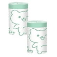 thumbnail image 1 of Oleegame 2PC Small Trash Bags Drawstring ，small Bathroom Garbage Bags， 120 Counts Trash Can Liners For Bathroom Kitchen ，White Rabbit Print 4 Gallon Small Trash Can Liners Green, 1 of 4