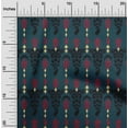 thumbnail image 1 of oneOone Viscose Chiffon Fabric Stripe & Paisley Ikat Printed Craft Fabric BTY 42 Inch Wide, 1 of 4