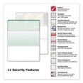 thumbnail image 4 of "Standard Security Check, 11 Features, 8.5 X 11, Green Marble Top, Paper, 500/ream | Bundle of 2 Reams", 4 of 5