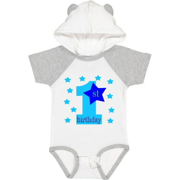 Inktastic 1st Birthday Boy Stars Boys Baby Bodysuit