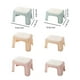 thumbnail image 4 of Wosthever Taburete de plástico estilo nórdico, grueso, para adultos y niños, cambio de zapatos, sillas de oficina, banco para sala de estar y Conjuntos de muebles de dormitorio Beige S, 4 of 6