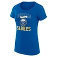 thumbnail image 2 of Women's G-III 4Her by Carl Banks Royal Buffalo Sabres Super-Slim Fit Lightweight Team Logo Graphic T-Shirt, 2 of 3
