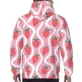 thumbnail image 7 of Cauagu Strawberries for Men's Pullover Hooded Sweatshirt Athletic Casual Hoodie Aautumn Hoodie Sweatshirt for Men Pullover Casual Hooded Sweatshirt-XX-Large, 7 of 7