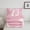 Pink Bow D, variant on Manfei Kids Personalized Initial P 2pcs Twin Comforter Set - Kawaii Pink Bow Princess