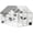 White, variant on PawHut Catio Outdoor Cat Enclosure with Weatherproof Canopy, Bridges, White