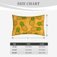 thumbnail image 6 of LNWH Rectangle Pillow Cover, Tropical Fruit Pineapple Background Cushion Covers Pillowcase for Couch Bedroom Sofa, 16"x24", 6 of 7