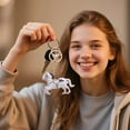 thumbnail image 5 of Horse Keychain 2026 Year Of The Horse Keyring Sparkling Crystal Alloy Pendant For Birthday Gift For Women Girls, 5 of 9