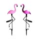 thumbnail image 1 of 2pc LED Solar Lawn Light Garden Lighting Outdoor Waterproof Ground Spotlight Flamingo Pattern, 1 of 3