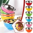 thumbnail image 3 of Wmool Colorful Multifunctional Double-layer Stainless Steel Bowl, 3 of 8