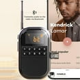thumbnail image 4 of LANFENG AM FM Portable Radio with Bluetooth Speaker AM FM Pocket Radio Mini Digital Tuning Walkman Rechargeable Support TF Card LED Display Sleep Timer Earphone Jack for Walking Jogging (Black), 4 of 9