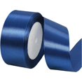thumbnail image 1 of ORUYROP 1-1/2 Inch Wide Double Face Satin Ribbon-25 Yards，Gift Bag Decoration Wedding Chair Back Handmade Bow (Dark blue), 1 of 7