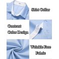 thumbnail image 4 of COOFANDY Mens Dress Shirts Button Down Short Sleeve Cooling Shirts Summer Shirts Casual T Shirts, 4 of 5