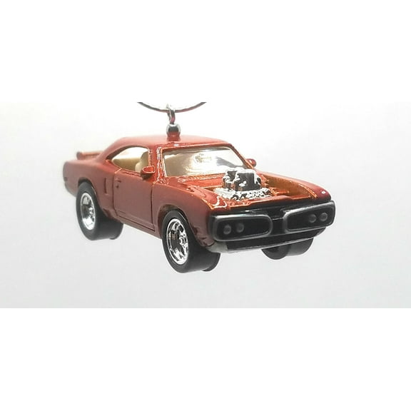 Christmas Ornament for 1970 Dodge Super Bee Bronze/White Interior Street Freak