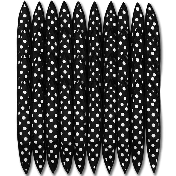 40 Pieces Soft Curlers Hair Rollers Overnight Heatless Pillow Rollers for Hair Satin Sponge Curlers to Sleep in No Heat for Long Short Styling Tools(Black)