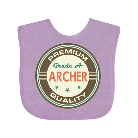 

Inktastic Archer Premium Vintage Boys or Girls Baby Bib