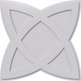 thumbnail image 1 of Ekena Millwork CMP38CM 38 in. OD x 14.25 in. Square Cosmo Architectural Grade PVC Contemporary Ceiling Medallion, 1 of 1