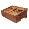 thumbnail image 1 of KAKOWELY Mobile Phone Storage Box 12 Grid Wooden Phone Holder Desk Sundries Storage Container Cabinet Headphone Organizer Cell Phone Rack For Classroom Office, 1 of 4