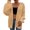 Beige, variant on Vedolay Coats Womens Casual Jackets Distresse Oversized Stretch Button Up Cropped Casual Jacket,Beige One Size