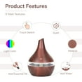 thumbnail image 3 of 300ML USB Silent Humidifier Electric Oil Aromatherapy Wood Grain Ultrasonic Air Diffuser with 7 Colors Lights Diffuser for Bedroom  Office  Car, 3 of 7